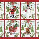 Snowy Greetings Banner Panel 35" x 42" - Nebraska Quilt Company - PAN260966
