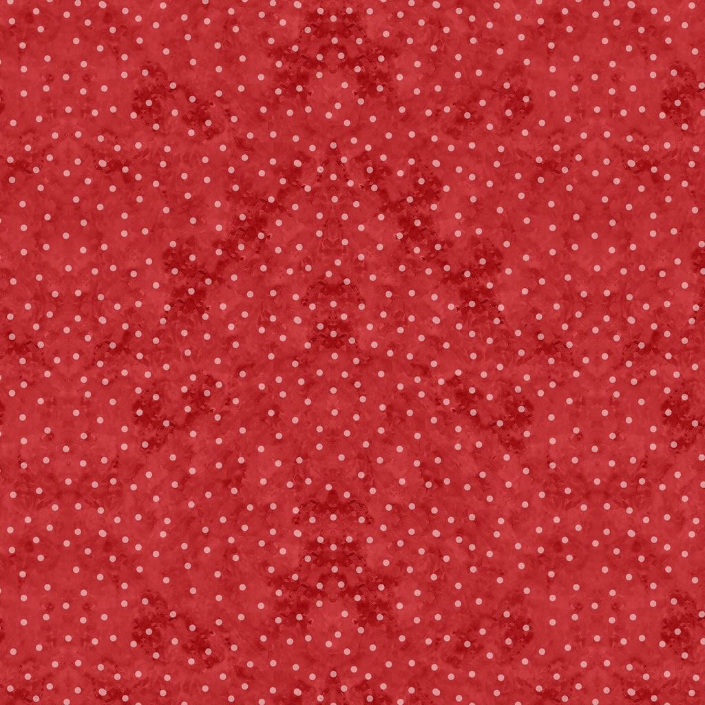 Snowy Greetings Dots Red - W105 - 038 - 355 - White Owl Textiles - Nebraska Quilt Company - F261009