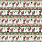 Snowy Greetings Repeating Stripe Multi - W105 - 030 - 063 - White Owl Textiles - Nebraska Quilt Company - F260979