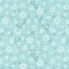 Snowy Greetings Snowflakes Blue - W105 - 037 - 515 - White Owl Textiles - Nebraska Quilt Company - F261008