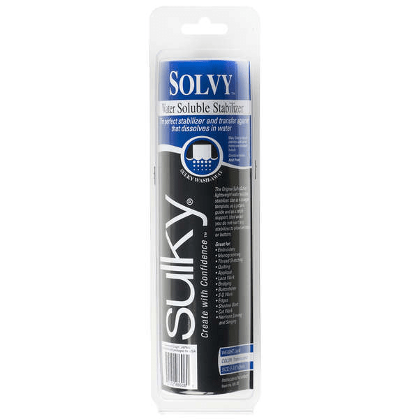 Solvy Lightweight Water Soluble Stabilizer 8in x 9.5yds - Nebraska Quilt Company - N12364