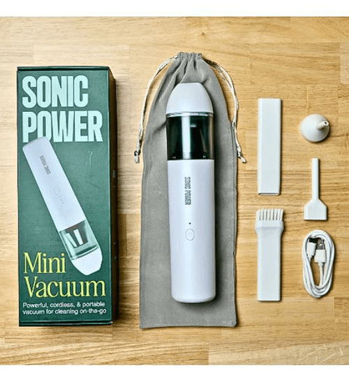 Sonic Power Mini Vacuum - Powerful, cordless, and portable cleaning on the go! - Nebraska Quilt Company - MSONICPOWER