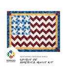 Spirit of America Quilt Kit Featuring Freedom Rings - Nebraska Quilt Company - K261635