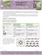 Split Rects Design Sheet - Nebraska Quilt Company - PUB095180