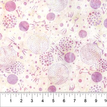 Spooky Cats + Dots Peony Shimmer - 83193 - 230 - Banyan Batiks - Nebraska Quilt Company - F08390