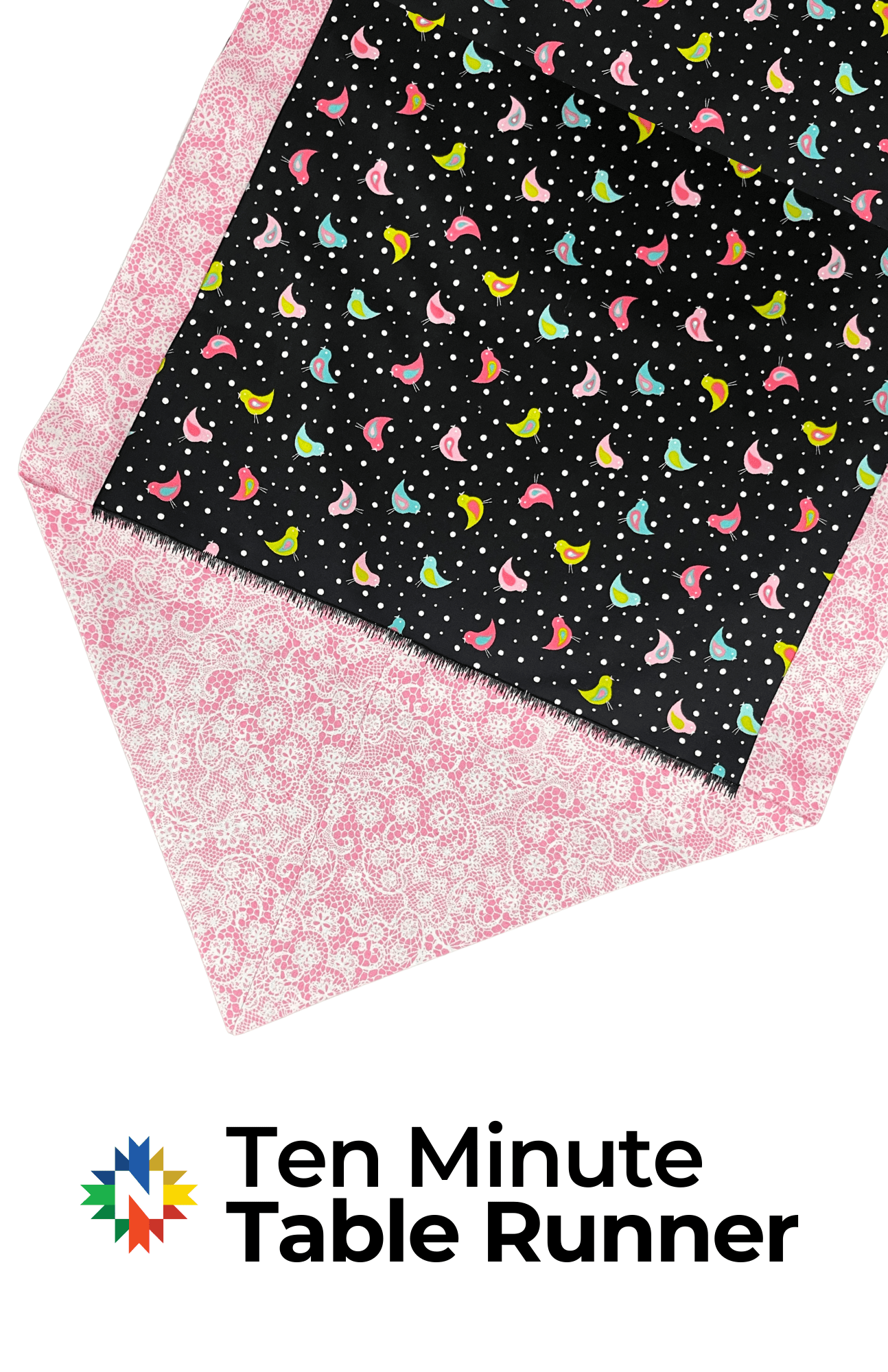 Spring Birds 10 Minute Table Runner Kit - Nebraska Quilt Company - K09708
