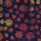 Spring Fling Assorted Flowers Blue Navy - 422503585 - Island Batik - Nebraska Quilt Company - F260994