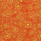 Spring Fling Flower Dot Dash Orange Tiger - 422502266 - Island Batik - Nebraska Quilt Company - F260990