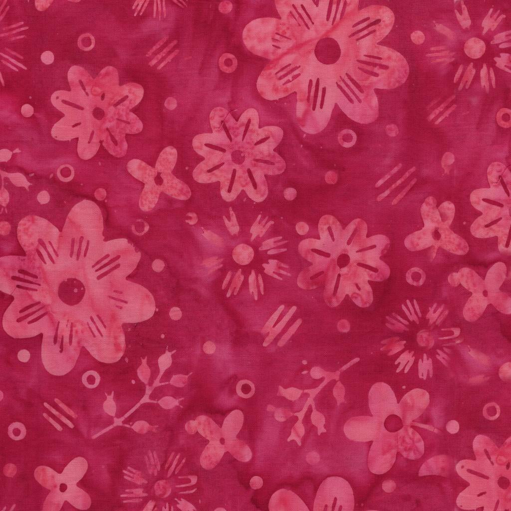 Spring Fling Garden Pink Geranium - 422501150 - Island Batik - Nebraska Quilt Company - F260986