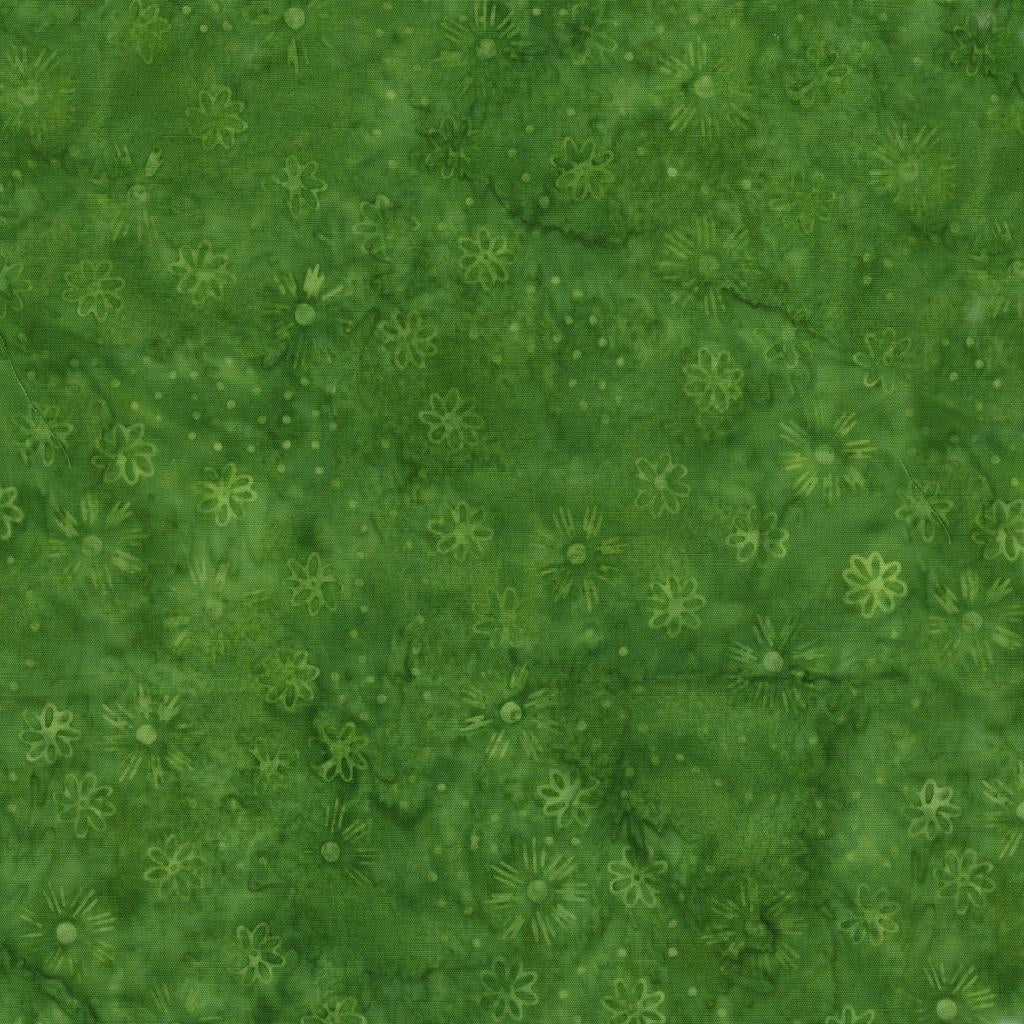 Spring Fling Scattered Flowers Green Apple - 422505633 - Island Batik - Nebraska Quilt Company - F260903