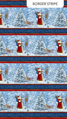 St. Nicholas Border Stripe Multi - DP28213 - 48 - Northcott Fabrics - Nebraska Quilt Company - F2402234