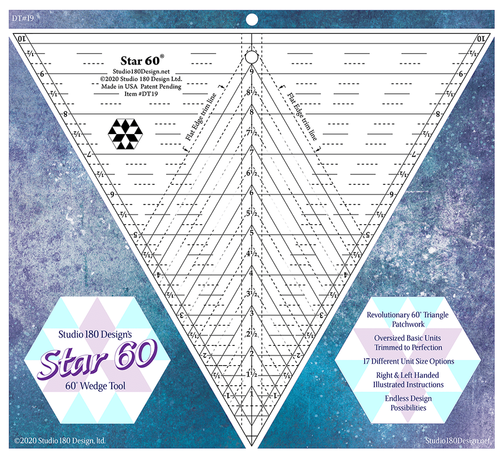 Star 60 Ruler - Nebraska Quilt Company - Star 60 Ruler