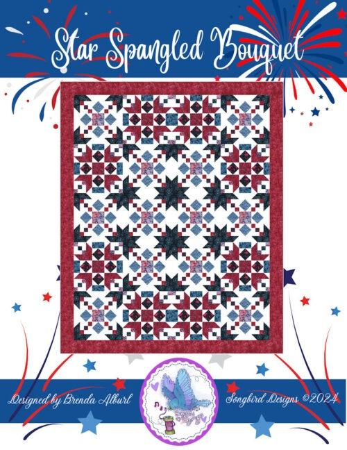 Star Spangled Bouquet Pattern - Nebraska Quilt Company - PUB251308
