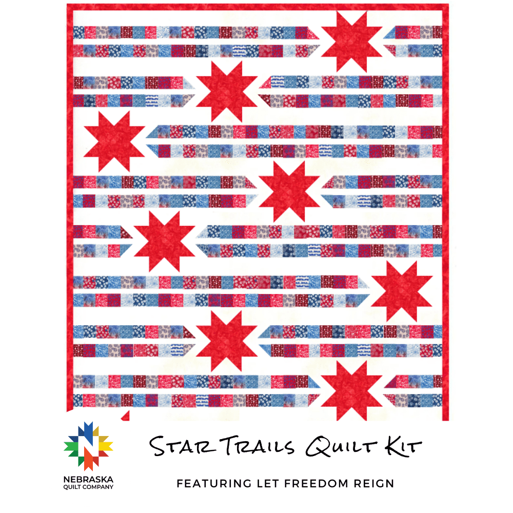 Star Trails Quilt Kit featuring Let Freedom Reign - Nebraska Quilt Company - K250853