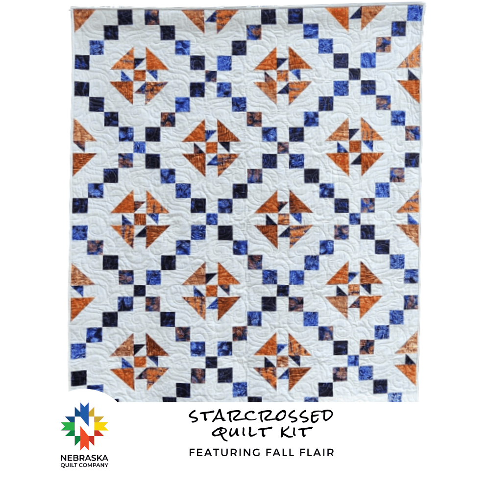 Starcrossed Quilt Kit Featuring Fall Flair - Nebraska Quilt Company - Starcrossed Quilt Kit Featuring Fall Flair