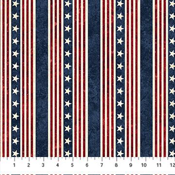 Stars & Stripes 13 Stonehenge Stars & Stripes Stripe Multi - 27883 - 12 - Northcott Fabrics - Nebraska Quilt Company - F2402321