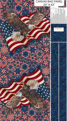 Stars & Stripes 14 Stonehenge Tote Bag Navy Multi - C29083 - 49 - Northcott Fabrics - Nebraska Quilt Company - PAN260507