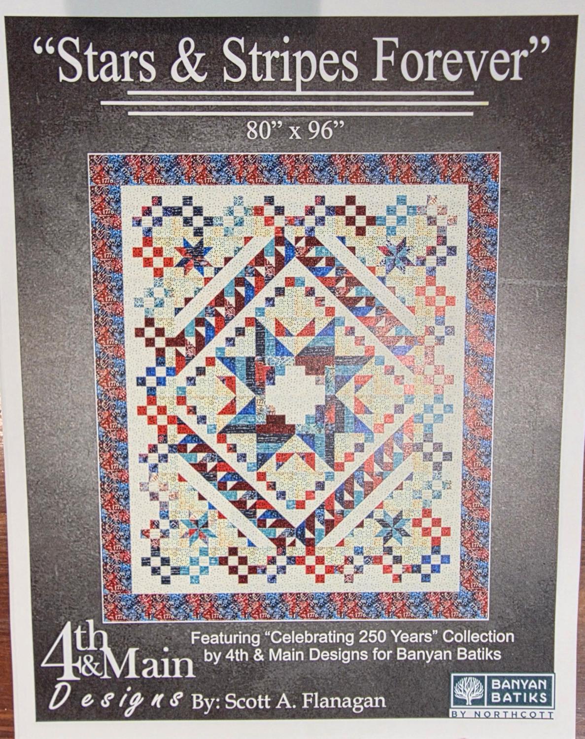 Stars & Stripes Forever Quilt Pattern - Nebraska Quilt Company - PUB00776