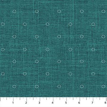Stash Stitches Teal - 92021 - 64 - FIGO Fabrics - Nebraska Quilt Company - F08664