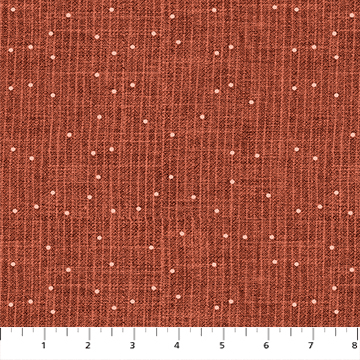 Stash Stripe Dot Rust - 92022 - 30 - FIGO Fabrics - Nebraska Quilt Company - F08890