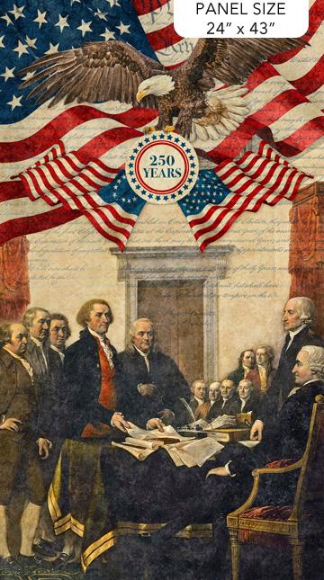 Stonehenge America 250 Constitution Panel - Nebraska Quilt Company - PAN250442
