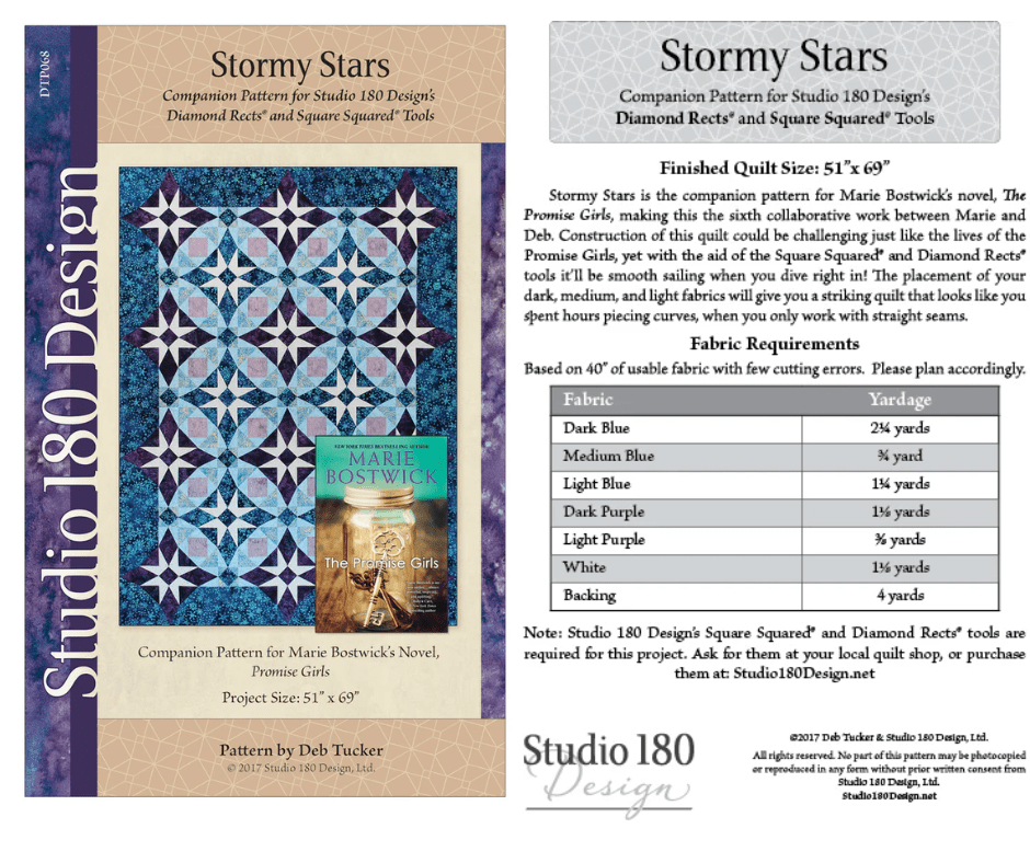 Stormy Stars Quilt Pattern - Nebraska Quilt Company - PUB260640