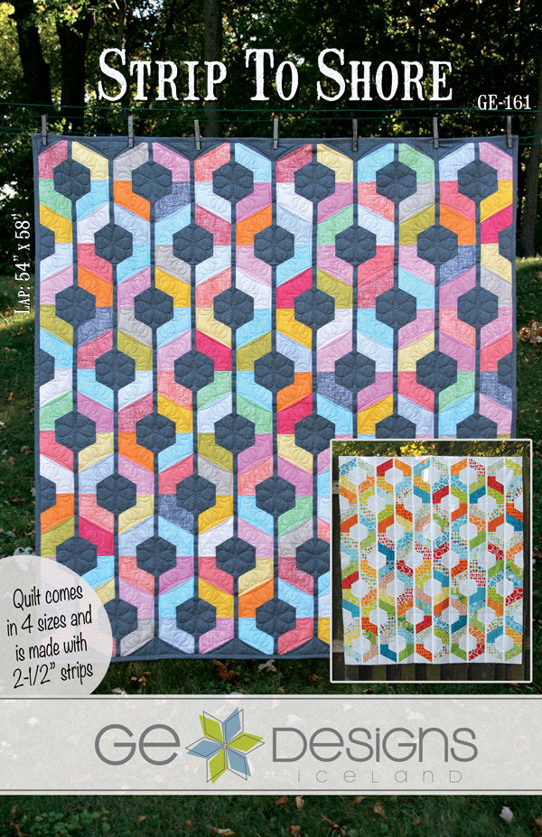 Strip to Shore Quilt Pattern - Nebraska Quilt Company - PUB2501634