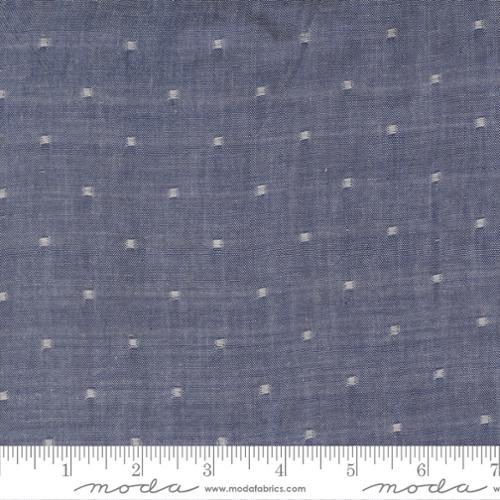 Summer Solstice Dobby Texture Nautical Blue - 12224 27 - Moda Fabrics - Nebraska Quilt Company - F260888