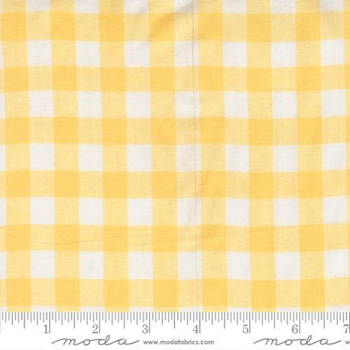 Summer Solstice Gingham Afternoon Yellow - 12224 13 - Moda Fabrics - Nebraska Quilt Company - F260865