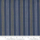 Summer Solstice Ticking Stripe Nautical Blue - 12224 30 - Moda Fabrics - Nebraska Quilt Company - F260891