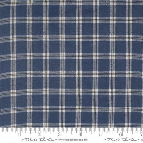 Summer Solstice Windowpane Nautical Blue - 12224 31 - Moda Fabrics - Nebraska Quilt Company - F260892