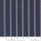 Summertime Beach Towel Stripes Navy Blue - 55327 20 - Moda Fabrics - Nebraska Quilt Company - F2402708