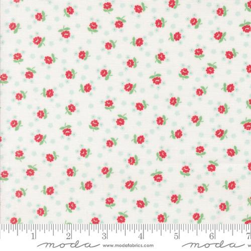 Summertime Fairground Small Floral Cream - 55328 11 - Moda Fabrics - Nebraska Quilt Company - Summertime Fairground Small Floral Cream - 55328 11 - Moda Fabrics