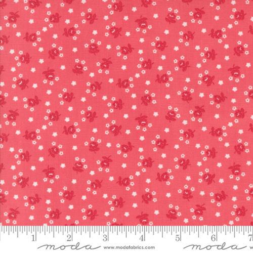 Summertime Fairground Small Floral Dark Pink - 55328 12 - Moda Fabrics - Nebraska Quilt Company - Summertime Fairground Small Floral Dark Pink - 55328 12 - Moda Fabrics