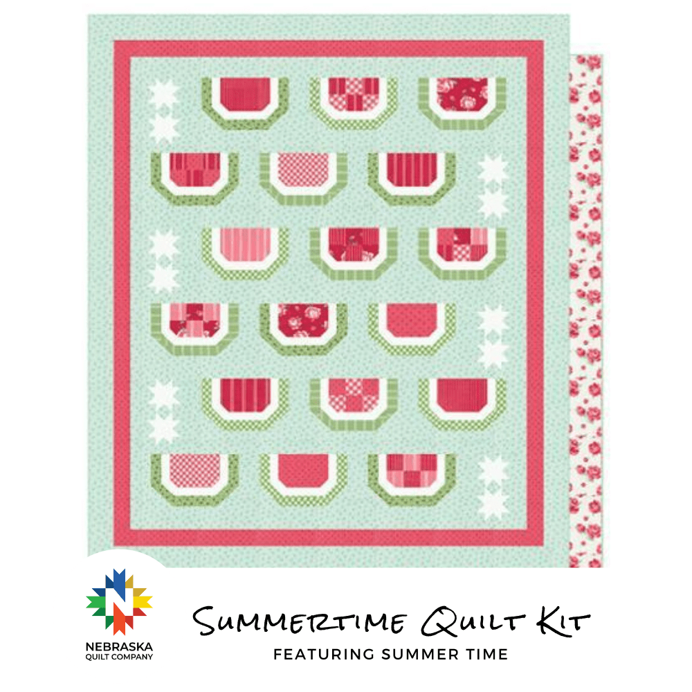 Summertime Quilt Kit Featuring Summertime - Nebraska Quilt Company - Summertime Quilt Kit Featuring Summertime