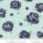 Summertime Rosie Florals Ice Blue - 55320 18 - Moda Fabrics - Nebraska Quilt Company - F2402677