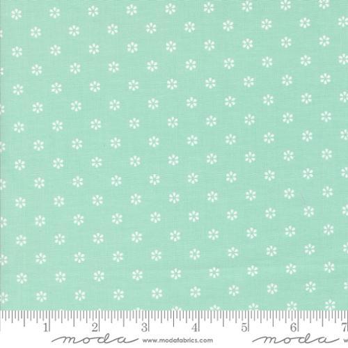 Summertime Small Floral Aqua Green - 55322 19 - Moda Fabrics - Nebraska Quilt Company - Summertime Small Floral Aqua Green - 55322 19 - Moda Fabrics