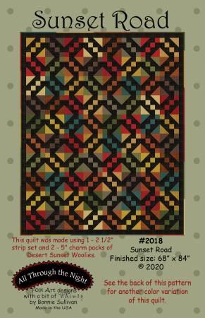 Sunset Road Pattern 68" X 84" 2018 - Nebraska Quilt Company - PUB30441