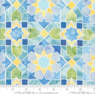 Sunshine and Blue Skies Mosiac Sky Geometrics Watercolor Multi - 39822 11 - Moda Fabrics - Nebraska Quilt Company - F2400574