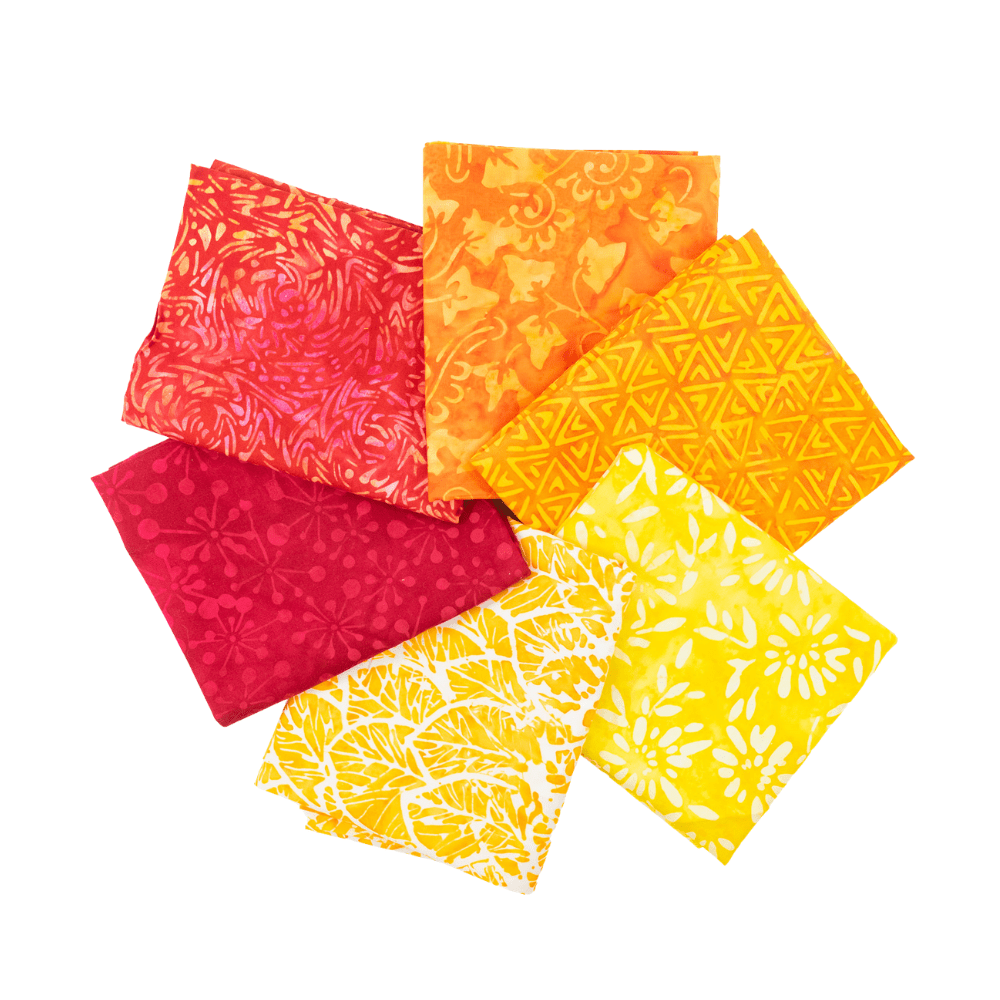 Sunshine Fat Quarter Bundle Multi 6 Pieces - Nebraska Quilt Company - PC2501601