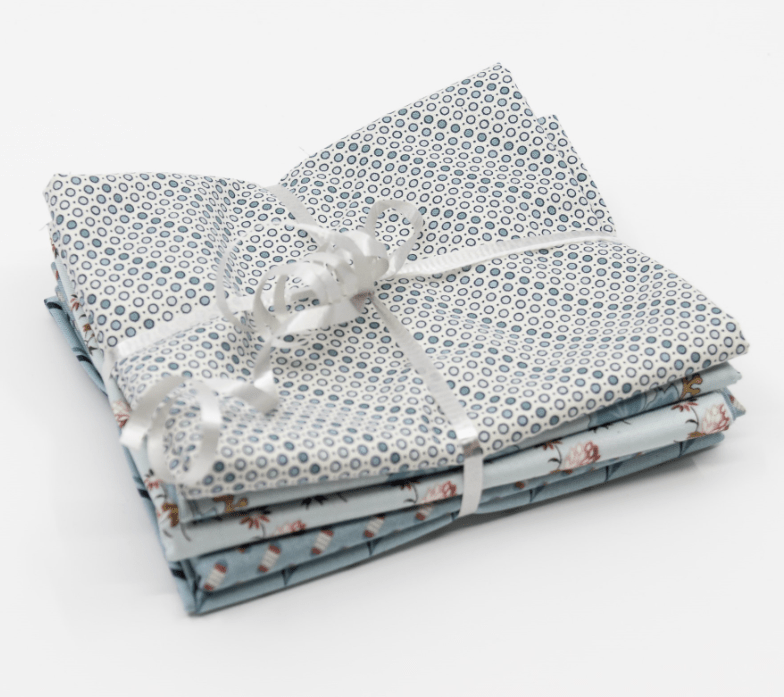 Super Bloom Fat Quarter Bundle Blues 5 Pieces - Nebraska Quilt Company - PC09408