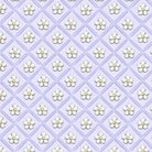 Sweet Honey Bee Floral Grid Purple - W115 - 011 - 440 - White Owl - Nebraska Quilt Company - F260421