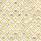 Sweet Honey Bee Floral Grid Yellow - W115 - 011 - 220 - White Owl - Nebraska Quilt Company - F260420