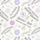 Sweet Honey Bee Titles & Labels Cream - W115 - 008 - 024 - White Owl - Nebraska Quilt Company - F260416