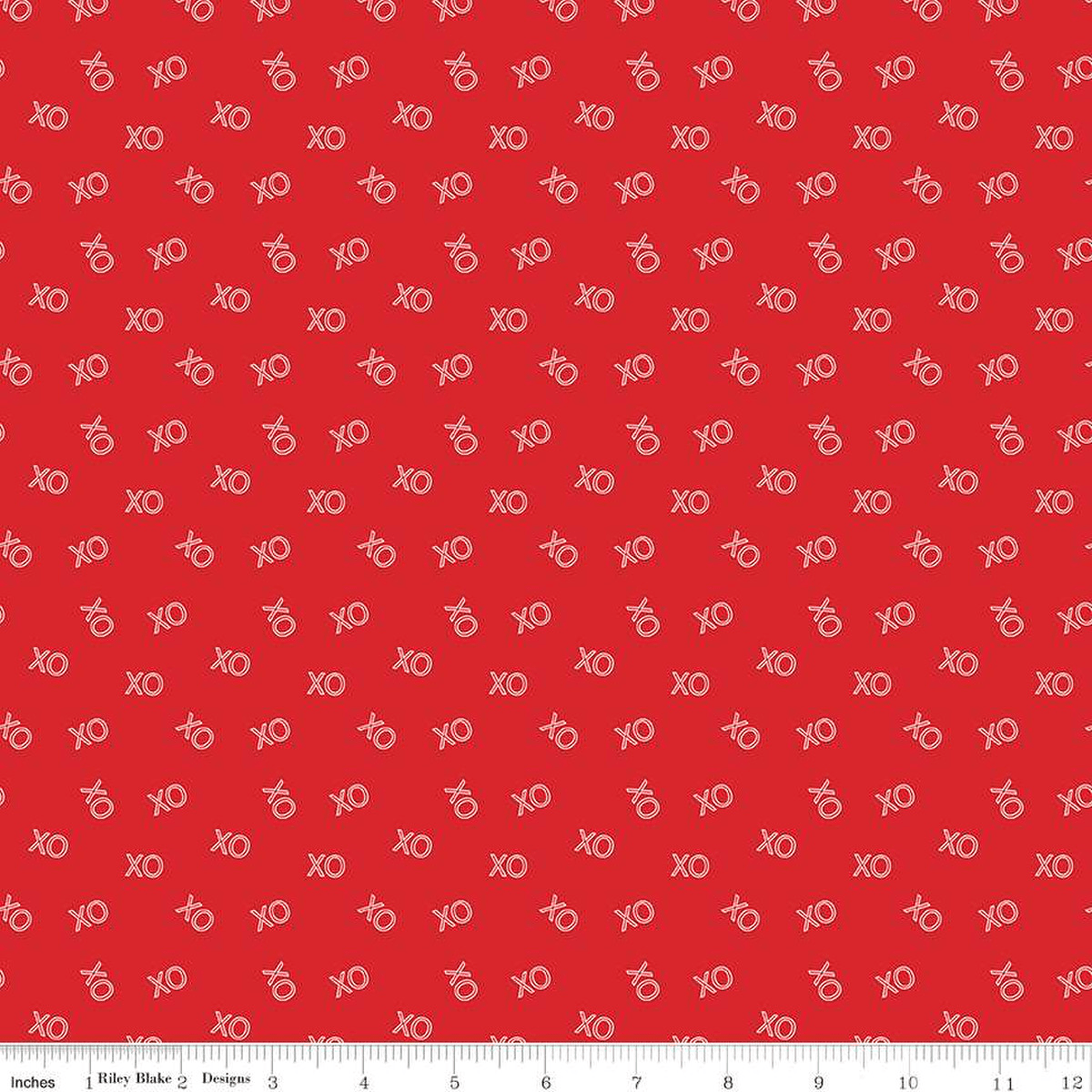 Sweetheart XO Red - C15504 - RED - Riley Blake Designs - Nebraska Quilt Company - F09728