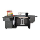 Sydney Lite EL Sewing Cabinet Electric Lift Gray - Nebraska Quilt Company - SCK4707NDELA