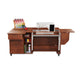 Sydney Lite XL Sewing Cabinet Hydraulic Lift Teak - Nebraska Quilt Company - SCK4705NDXLA