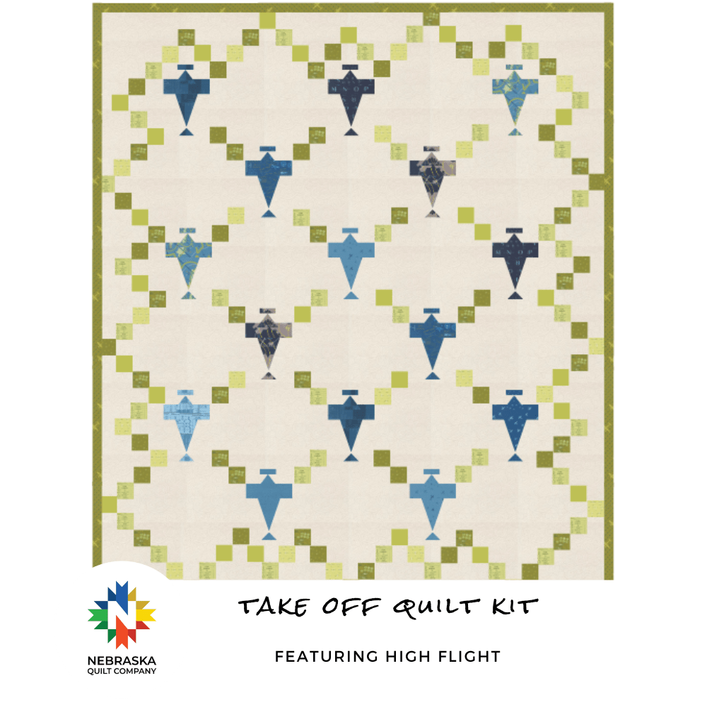 Take Off Quilt Kit featuring High Flight - Nebraska Quilt Company - Take Off Quilt Kit featuring High Flight