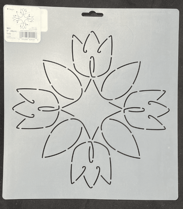 TB21 - Tulip 9" - Stencil - Nebraska Quilt Company - N11449