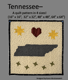 Tennessee Quilt Pattern - Nebraska Quilt Company - PUB07942